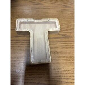 Large Wooden Letter Coin Personalized Piggy Bank